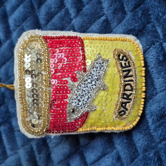 Anthropologie Sardines Beaded Accoutrement Ornament, New With Tags - Picture 10 of 10